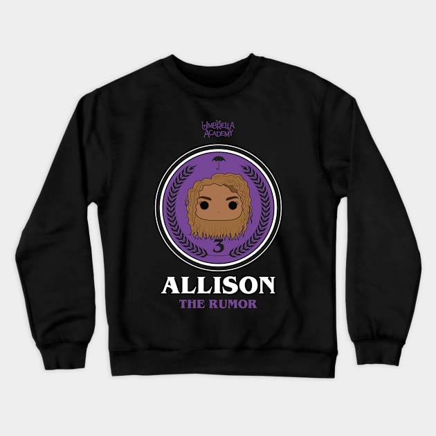 UMBRELLA ACADEMY 2: ALLISON THE RUMOUR Crewneck Sweatshirt by FunGangStore